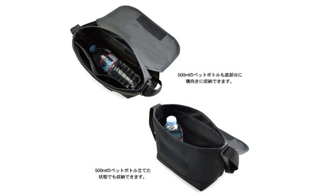 サクッとショルダー　バンナイズ バリスティック ナイロン ブラック 斜め掛け 耐久性 お散歩 買い物 お出かけ ファッション カバン バッグ 