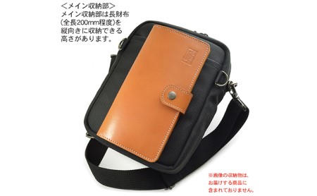 バンナイズ　斜め掛けファスナーポーチ　バンナイズ バリスティック ナイロン ブラック ショルダー 斜め掛け 耐久性 背中 ファッション カバン バッグ 