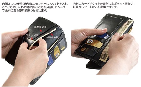 VanNuys 薄型で最強にコンパクトな長財布 財布 サイフ wallet long ナガザイフ ファッション小物 普段使い スリム ビンテージブラック ビンテージキャメル  ビンテージキャメル