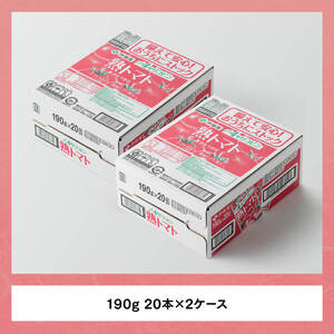 【3ヶ月定期便】 伊藤園 熟トマト（缶）190ｇ×20本×2ケース【野菜飲料 野菜ジュース 野菜汁 とまとジュース 飲料 ソフトドリンク 完熟トマト】