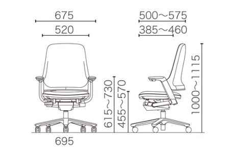 オフィスチェア イトーキ レオニス チェア 【ブラック】【EI027W】 オフィス 日本製