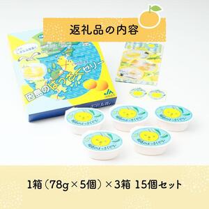 因島のはっさくゼリー 15個セット ゼリー