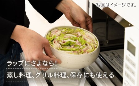 【美濃焼】冷凍ごはんがふっくらツヤツヤ美味しくなるおひつ「CORON Mom」 &「CORON」のセット ホワイト（オーブン対応/耐熱食器）【伸光窯】 食器 おひつ お櫃 飯櫃 鉢 ボウル 皿 プレート 調理器具 レンジ対応 レンジ 耐熱 シンプル 送料無料 食器セット 蒸し物 蒸し器 スチーマー [MAQ057]
