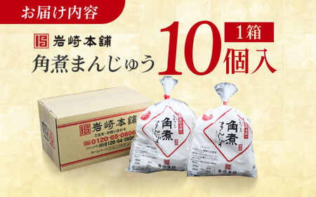 長崎角煮まんじゅう10個 （袋） 豚肉 東坡肉 レンジ ふわふわ ほかほか 五島市/岩崎本舗 [PFL009]  冷凍 豚 豚角煮 角煮饅頭 簡単調理 お取り寄せ