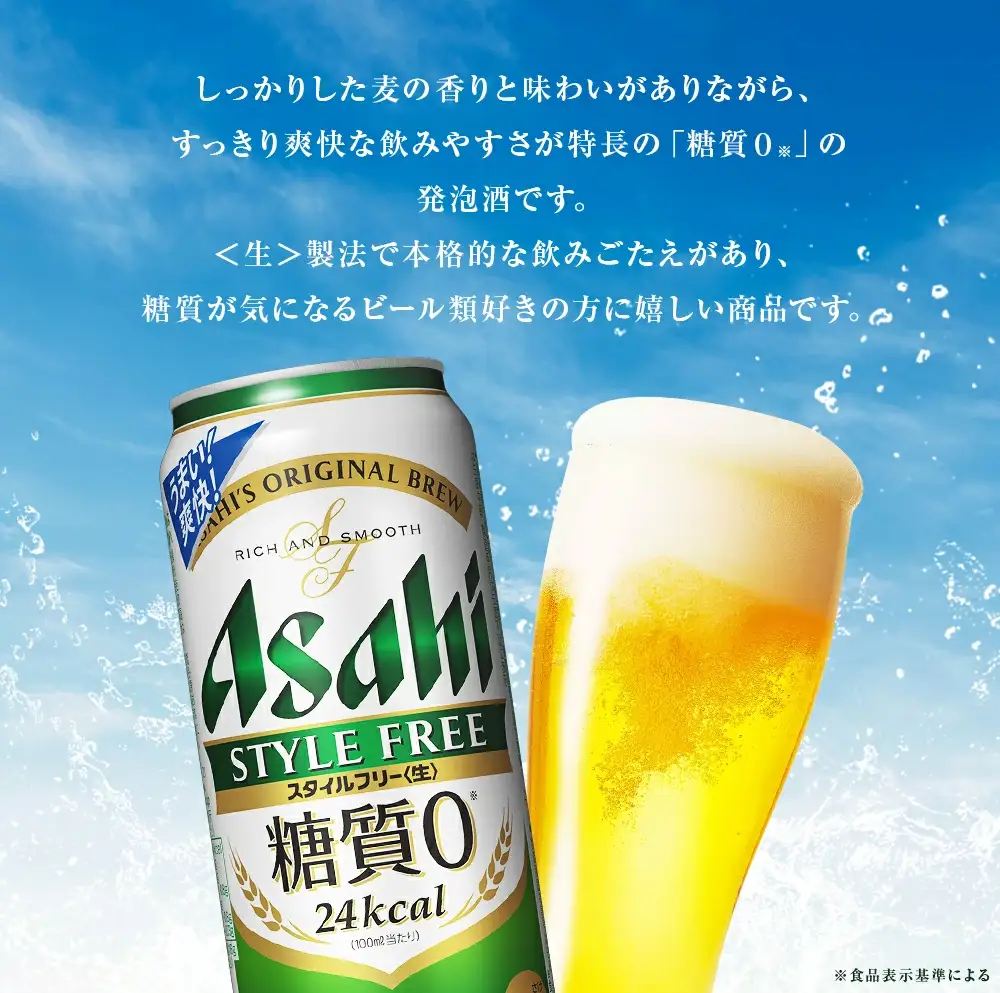 【福島のへそのまち もとみや産】アサヒ スタイルフリー 生 糖質0 500ml×24本 1ケース 発泡酒【07214-0034】