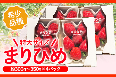 ＜先行予約＞希少！まりひめ　特大サイズ　約300g～350g×4パック きよ農園