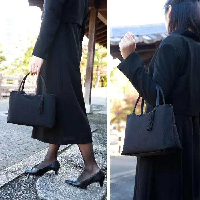 【アップグローリー】京の伝統 冠婚葬祭シリーズ フォーマルバッグ 天ファスナー型 2点セット(袱紗付き)｜バッグ 人気 鞄