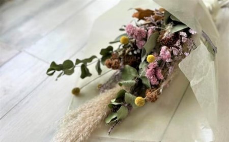 季節のドライフラワー Mサイズ スワッグ[ZB485]