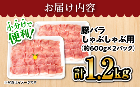 国産豚 シャブシャブ用 計1.2kg 訳あり CEK032