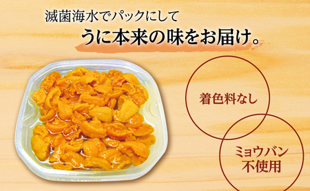 北海道 礼文島産 採れたて ミョウバン不使用 エゾバフンウニ 塩水パック 500g(100g×5個)［株式会社やまじょう］【 うに ウニ 雲丹 生うに 塩水うに バフンウニ 滅菌海水 海鮮 うに丼 濃厚 甘み 】