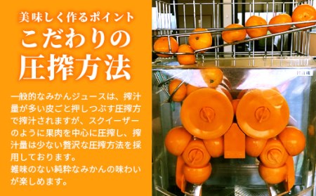 【予約受付】100% 生搾り ストレートジュース 鹿島市産 温州みかん みかんジュース 500ml×合計4本 佐賀県 鹿島市 B-540
