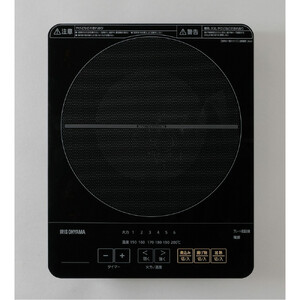 薄型IHコンロ アイリスオーヤマ IHC-T43-B ブラック 1400w ｜ IHコンロ 新生活 ひとり暮らし