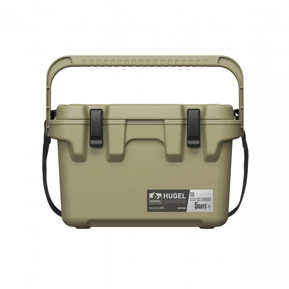  ☆リニューアル☆クーラーボックス 大型 大容量 20L TC-20R カーキ HUGEL アイリスオーヤマ クーラーBOX ハードクーラー 高保冷 アウトドア キャンプ BBQ 釣り スポーツ レジャー カーキ