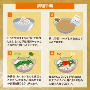 【ギフト用】博多明太もつ鍋(塩味）3人前【海千】_HA0693
