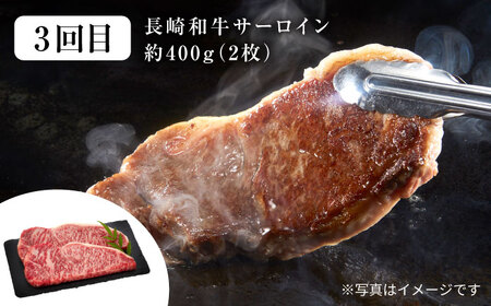 3回定期便 長崎和牛 大西海SPF豚 3種 総計3.9kg 訳あり ＜大西海ファーム＞ [CEK184] 定期便