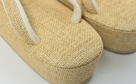 ぞうり　夏物　カスタム　Ｌサイズ　お単衣　紗　絽などに 和装 民芸品 工芸品 伝統技術 下駄 篠原縫製