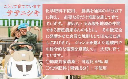 米 ササニシキ サラサラすすむ"安心"のお米 白米 13.5kg 化学肥料不使用 お米 コメ こめ ささにしき ご飯 ごはん 主食 ライス 産地直送 国産 宮城県 石巻市