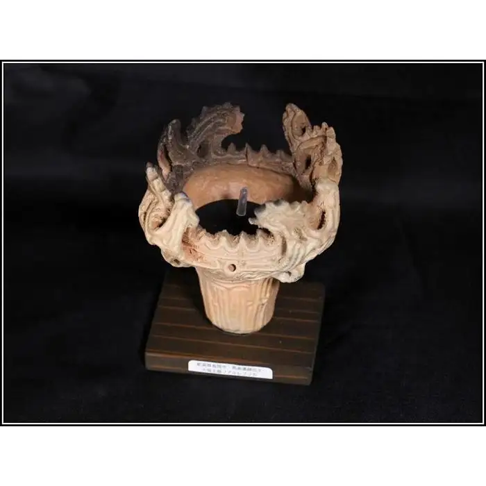 火焔土器10cm　出土色コゲ仕様　手作り陶器