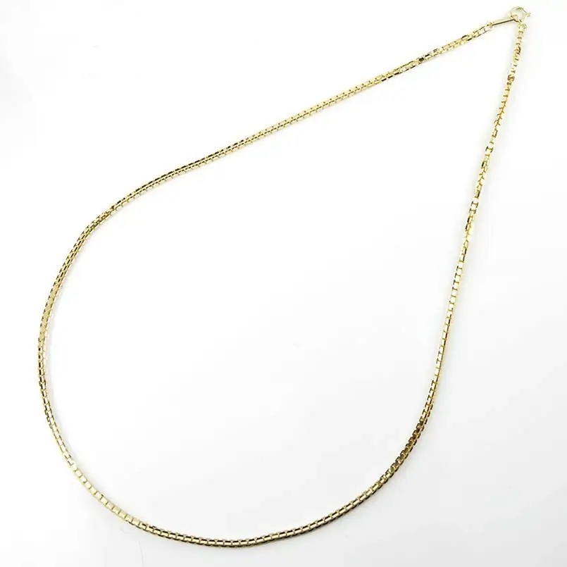  18金 ネックレス チェーン だけ 60cm ベネチアンチェーン k18 イエローゴールドK18 ゴールド チェーンのみ 18k シンプル ジュエリー 山梨県 昭和町 送料無料 管理番号191227nm101yn60m SWAA078