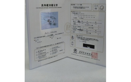 300-16伊勢志摩あこや本真珠タイタック・花珠鑑別書付