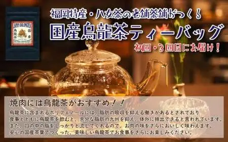 【福岡の国産黒毛和牛】博多和牛の焼肉・BBQお楽しみ定期便【全６回】　072-T063