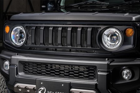 【つや消し ブラック仕様】 【スズキ ジムニー シエラ JB74W】フロントグリル （AES製） 2401-4510 自動車 車 パーツ カスタム SUZUKI JIMNY SIERRA JB74W