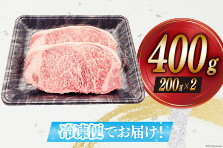 【宮崎牛】 サーロイン ステーキ 200g×2枚 計400g [ローカルブランディング 宮崎県 美郷町 31bb0032]
