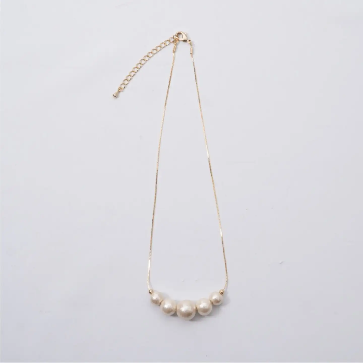 コットンパール「キスカ」ゴールドチェーンネックレス｜　パール アクセサリー 結婚式 ネックレス パーティー プレゼント 入学式 卒業式 コットンパール 