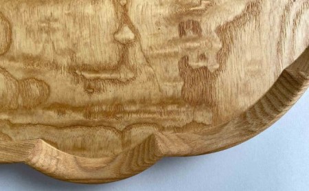 トレー おぼん 雲 無垢材 タモ玉杢 キッチン 