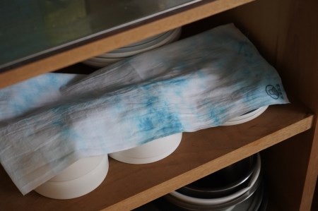 染め物手ぬぐいセット(ピンク、ブルー、イエロー) 