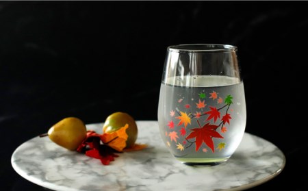 温度で変化する器 × 蓄光『月光 冷感 紅葉』【丸モ高木陶器】 [TBA153]