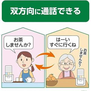 【防犯】【介護】双方向通話可能　ワイヤレスインターホン（増設用子機）_WIP-50