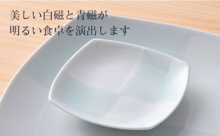 【波佐見焼】青磁市松角皿セット 食器 皿 【洸琳窯】 [GE12]  波佐見焼