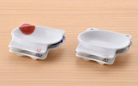 【波佐見焼】はさみのネコ 便利 小皿 セット 食器 皿 【松幸陶芸】 [HB18] 波佐見焼