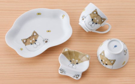 【波佐見焼】おうちdeワンコセット 茶碗 マグカップ プレート 小皿 食器 皿 【松幸陶芸】 [HB20] 波佐見焼