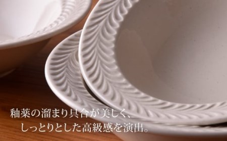 【波佐見焼】ローズマリー (アイボリー) ボウル 5個セット 食器 皿 【福田陶器店】 [PA181]  波佐見焼