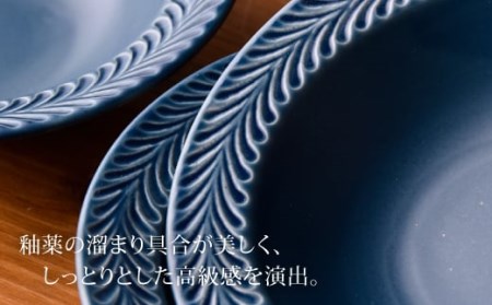 【波佐見焼】ローズマリー (デニム) ボウル 5個セット 食器 皿 【福田陶器店】 [PA182]  波佐見焼