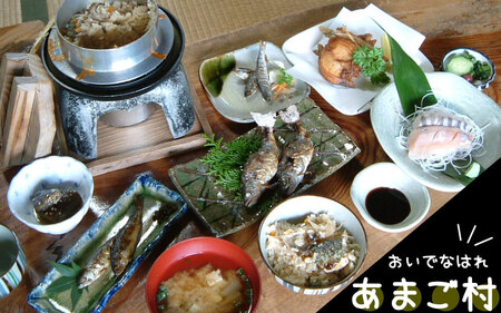あまご満足膳 御料理コースB 2名様 〈丹波市〉 あまご 川魚料理