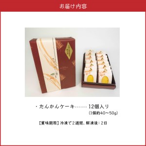 南の島の春を告げる香り豊かなたんかんケーキ！ W021-008u 冷凍 加工品 スイーツ