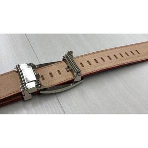 革工房いんのしまスマートロック式牛革 ベルト(色:ワイン)