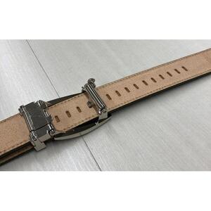 革工房いんのしまスマートロック式牛革 ベルト(色:紺)