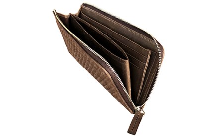 LUEGO Chicago シカゴ ジップロングウォレット （チョコ） F2Y-3280