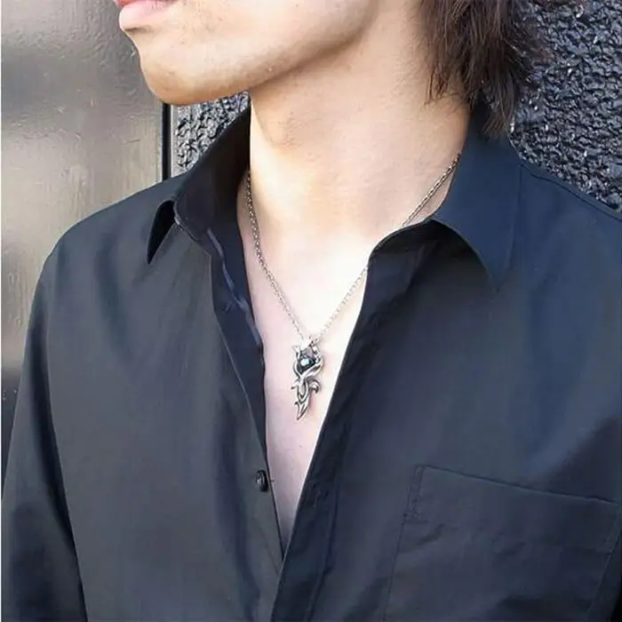 天然ブラックパール 銀製 ペンダント DT-446　　