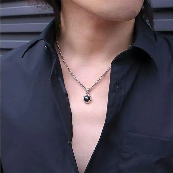 天然ブラックパール 銀製 ペンダント DT-422　　