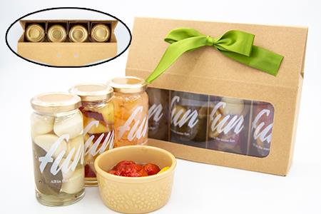fun おまかせ ピクルス4本セット 各100g×4本 おつまみ 野菜 トマト さつまいも たまねぎ きゅうり 大根 うずら 瓶詰め ギフト