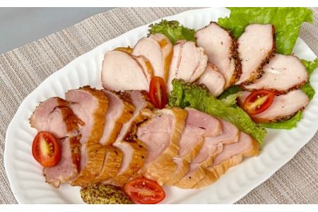 スモークチキン 国産 4個セット ムネ モモ ギフト 贈答用 松山どり 惣菜 鶏 鶏肉 愛媛県産 Bejoy｜B79