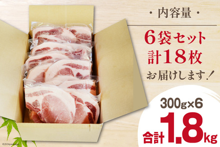 豚肉 ロース とんかつ用 300g ×6 計 1.8kg [甲斐精肉店 宮崎県 美郷町 31as0090]