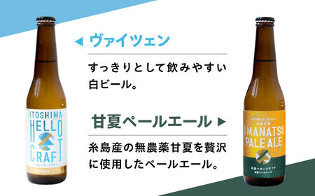 【 3種 飲み比べ 】糸島 クラフト ビール 瓶 詰め合わせ 6本 セット 糸島市 / HELLO BREWERY [AGM001]