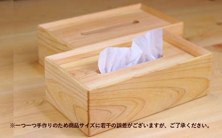 檜のまーるぃまな板＆檜のtissue box2個セット キッチン用品 キッチングッズ ヒノキ一枚板 シンプル ティッシュケース 天然無垢材 木の温もり ヒノキの香り 