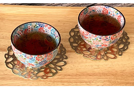 美濃焼】酒器 ペアセット 京雅 (ピンク・ブルー)【佐橋製陶所】食器